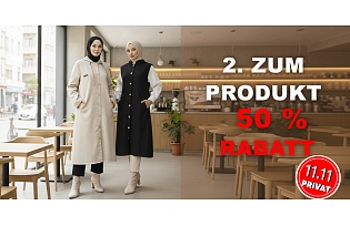 50 % Rabatt auf den zweiten Artikel