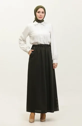 Feride Damenrock Mit Knöpfen 4202-04 Khaki 4202-04