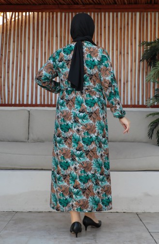 Plus Size Riemjurk 4579A-03 Groen 4579A-03