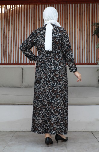 Plus Size Riemjurk 4579D-02 Bruin 4579D-02