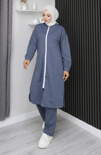Zippered Tracksuit 3044-15 Indigo 3044-15