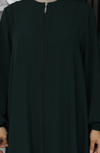 عباءة مولانا حرير المدينة المنورة 2930-01 لون أخضر زمردي 2930-01