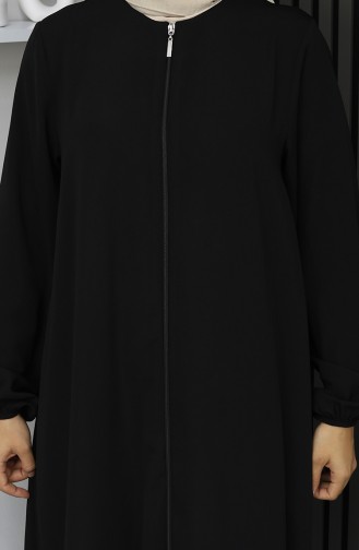 Abaya Mevlana A Fermeture Medina Soie 2930-02 Noir 2930-02