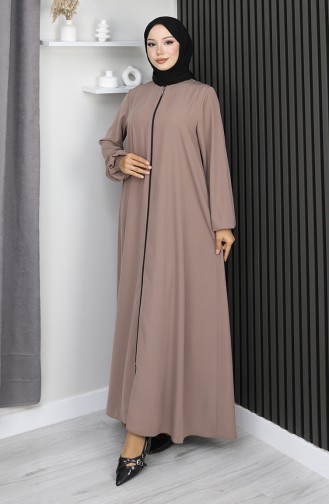 Abaya Mevlana A Fermeture Medina Soie 2930-03 Vison 2930-03