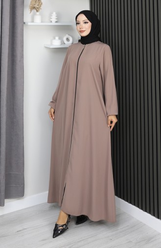Abaya Mevlana A Fermeture Medina Soie 2930-03 Vison 2930-03