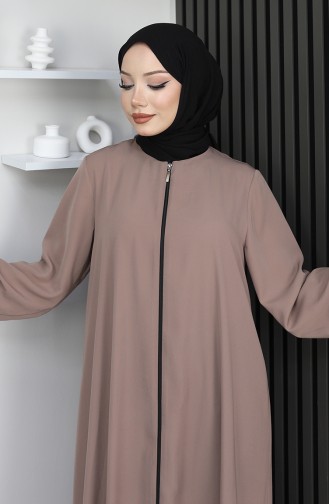 Abaya Mevlana A Fermeture Medina Soie 2930-03 Vison 2930-03