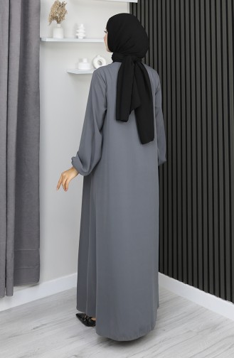 عباية مولانا بسحاب من الحرير من مدينة المدينة المنورة 2930-04 أنثراسايت 2930-04