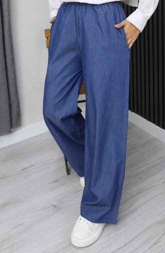 Tensel Jeans Mit Elastischem Bund 7568-07 Dunkelblau 7568-07