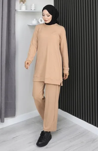 Camisole Stof Tuniek Broek Dubbelpak 20025-01 Melk Koffie 20025-01