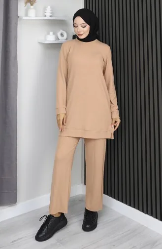 Camisole Stof Tuniek Broek Dubbelpak 20025-01 Melk Koffie 20025-01