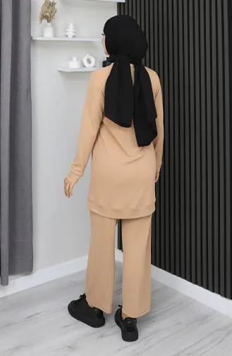 Camisole Stof Tuniek Broek Dubbelpak 20025-01 Melk Koffie 20025-01