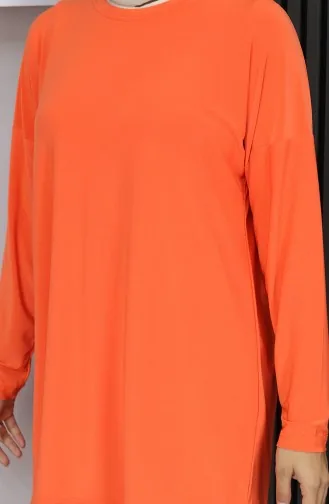 Ensemble Deux Pièces Tunique Et Pantalon En Tissu Sable Orange 20061-02 20061-02