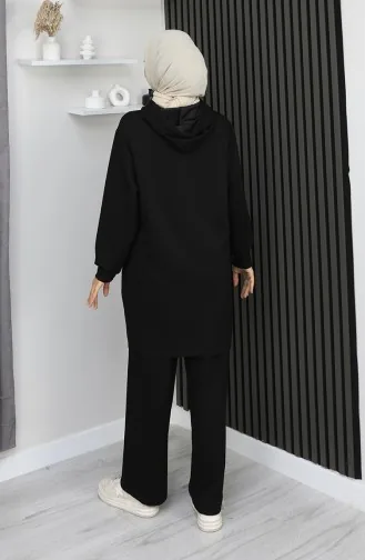 Ensemble Hijab Deux Pièces Oysho Avec Chaînette En Tissu Noir Référence 0212-03 0212-03
