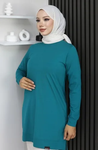 Tunique Araboy Sports En Coton Peigné 9127-01 Bleu Pétrole 9127-01