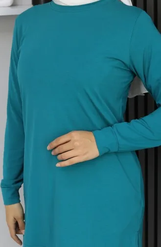 Tunique Araboy Sports En Coton Peigné 9127-01 Bleu Pétrole 9127-01