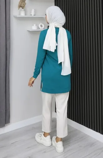 Tunique Araboy Sports En Coton Peigné 9127-01 Bleu Pétrole 9127-01