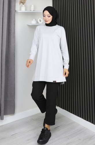 تونيك رياضي من القطن الممشط من أرابوي 9127-03 حجري 9127-03