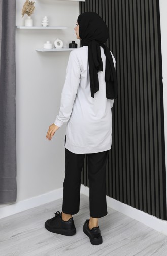 تونيك رياضي من القطن الممشط من أرابوي 9127-03 حجري 9127-03