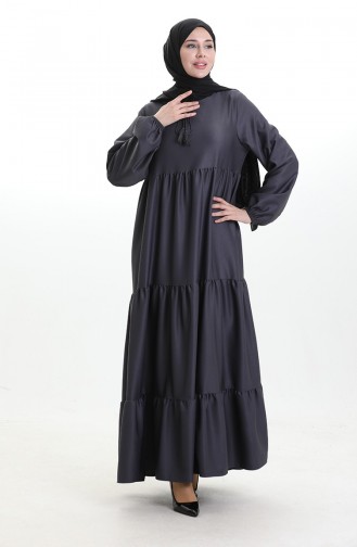 Gelaagde Jurk Met Gelaagde Kraag 4107-12 Smoke 4107-12