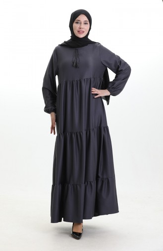 Gelaagde Jurk Met Gelaagde Kraag 4107-12 Smoke 4107-12