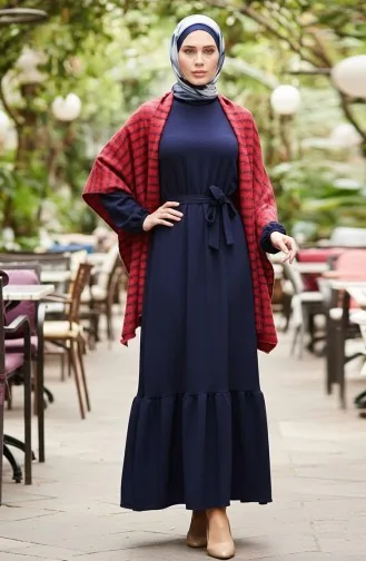 Poncho-Schulterschal 2061-01 Bordeauxrot 2061-01