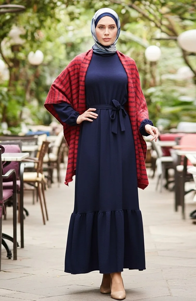 Poncho-Schulterschal 2061-01 Bordeauxrot 2061-01