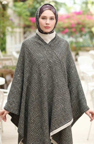 Panço Omuz Şal 2074-01 Siyah Hardal