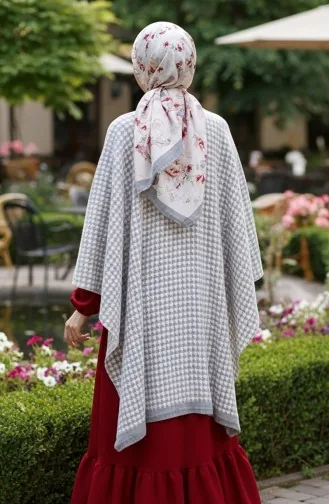Poncho-Schulterschal 2078-01 Grau 2078-01