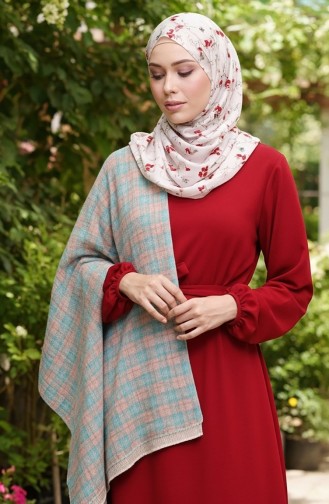 شال بونشو للكتف 2062-01 من فرو المنك 2062-01