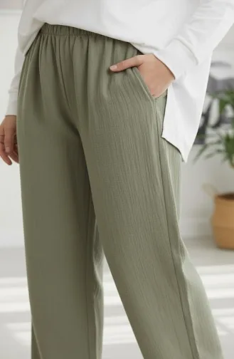 Müslin Pantolon 0020-05 Haki