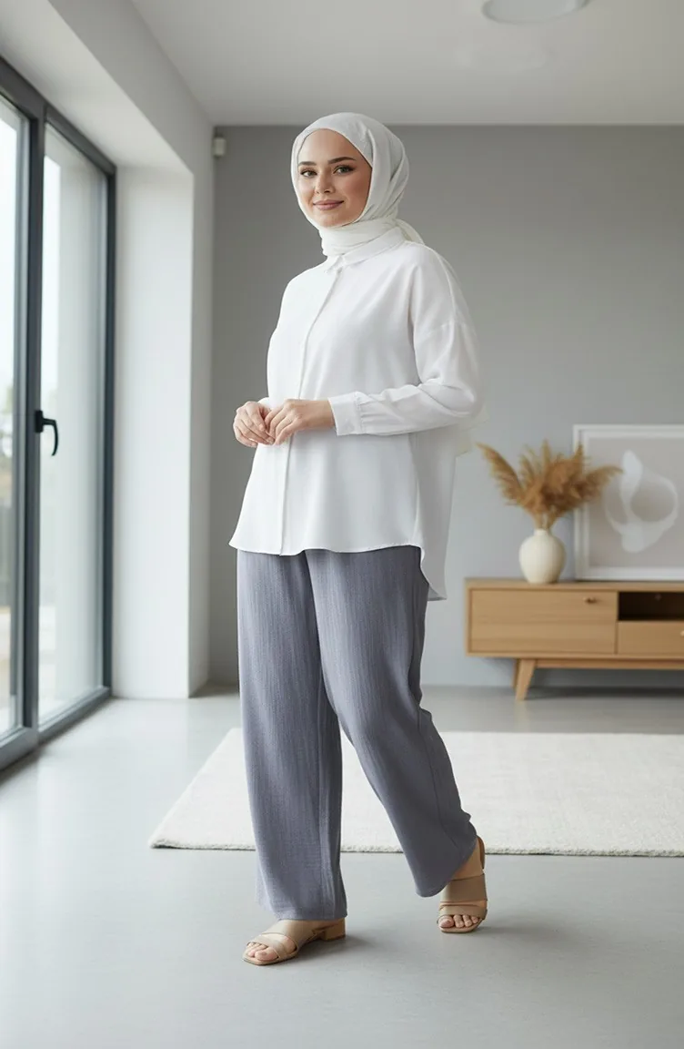 Musselinhose 0020-06 Grau 0020-06