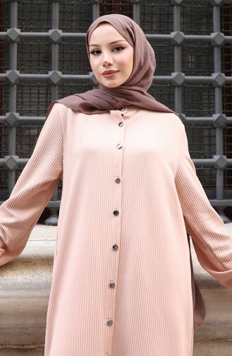Corduroy Geknoopt Hijab Broekpak 2176-03 Beige 2176-03