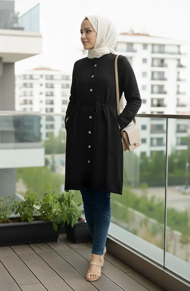 تونيك موسلين أسود 5505-01 5505-01
