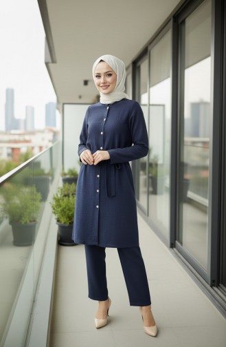 سترة موسلين 5505-02 أزرق داكن 5505-02