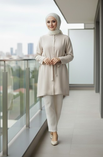 تونيك موسلين 5505-03 كريمي 5505-03