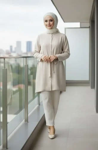 Müslin Tunik 5505-03 Krem