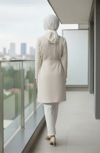 Müslin Tunik 5505-03 Krem