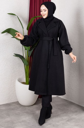 Kasjmier Jas Met Dubbele Rij Knopen 2059-01 Zwart 2059-01