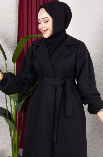 Kasjmier Jas Met Dubbele Rij Knopen 2059-01 Zwart 2059-01