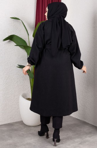 Kasjmier Jas Met Dubbele Rij Knopen 2059-01 Zwart 2059-01