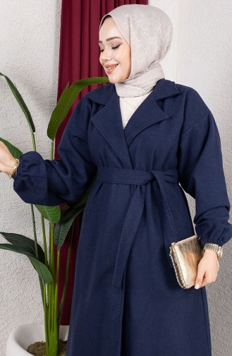 Kasjmier Jas Met Dubbele Rij Knopen 2059-04 Marineblauw 2059-04