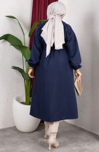 Kasjmier Jas Met Dubbele Rij Knopen 2059-04 Marineblauw 2059-04