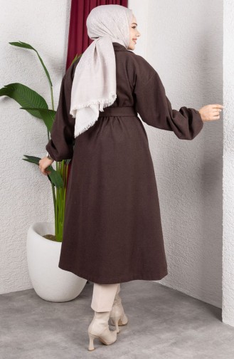 Kasjmier Jas Met Dubbele Rij Knopen 2059-05 Bruin 2059-05