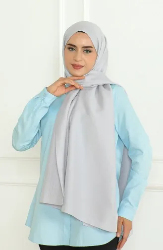 شال سادة 81076-03 فضي 81076-03