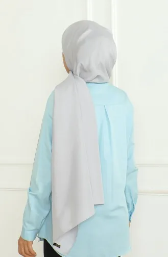 شال سادة 81076-03 فضي 81076-03