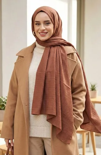 شال سادة 81076-09 بني 81076-09