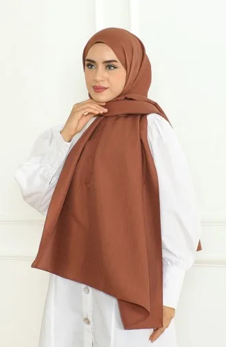 شال سادة 81076-09 بني 81076-09