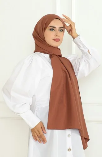 شال سادة 81076-09 بني 81076-09