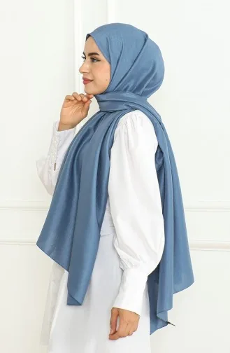 شال سادة 81076-11 انديجو 81076-11