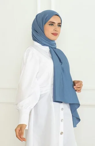 شال سادة 81076-11 انديجو 81076-11